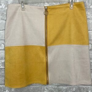 Dry Goods Fashion on Earth Colorblock Zipper Skirt